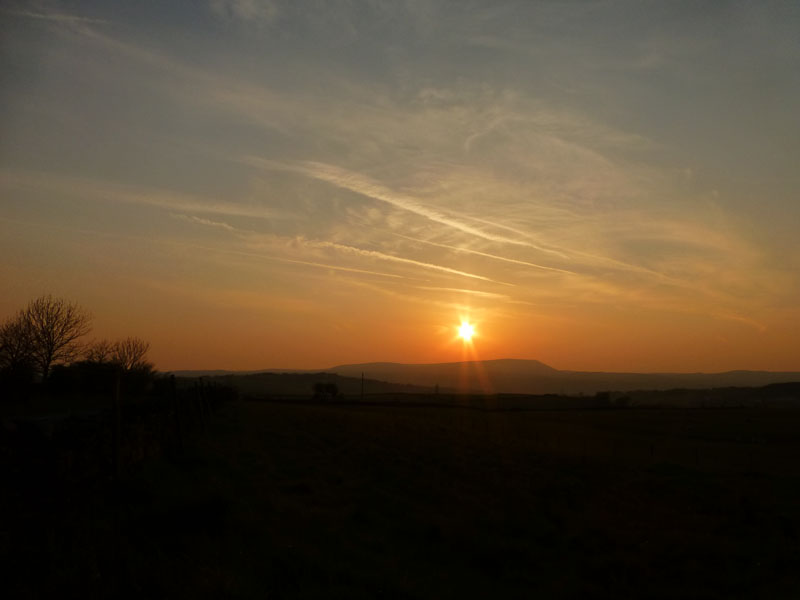 Pendle Sunset
