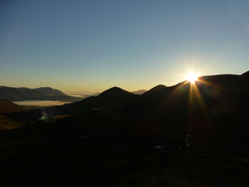 Sunrise over the ridge