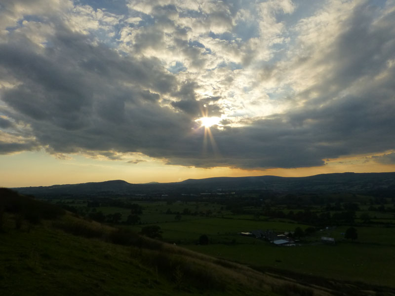 Looking west from Pendle