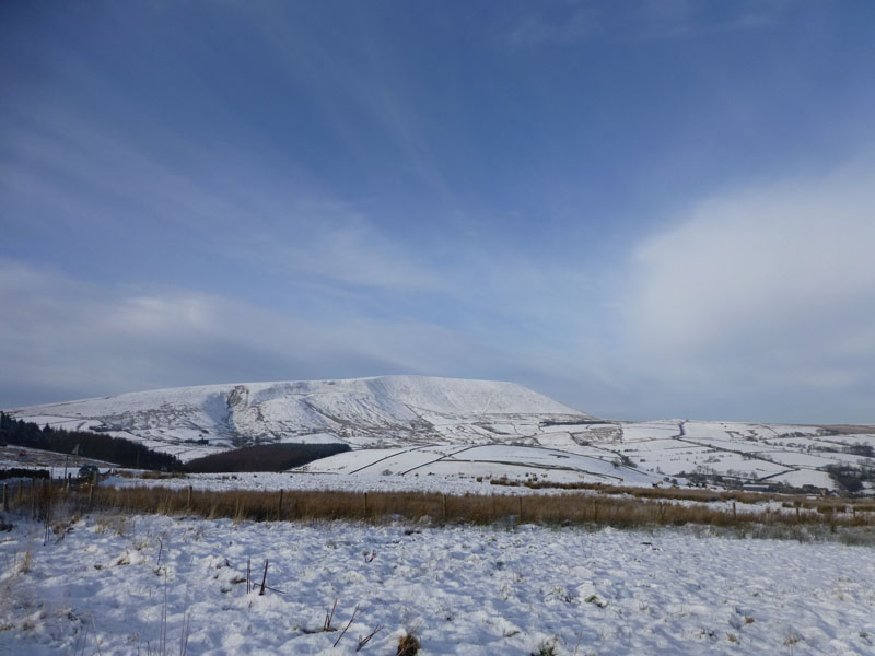 Pendle in Snow