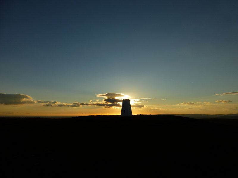 Pendle Summit and Sunset