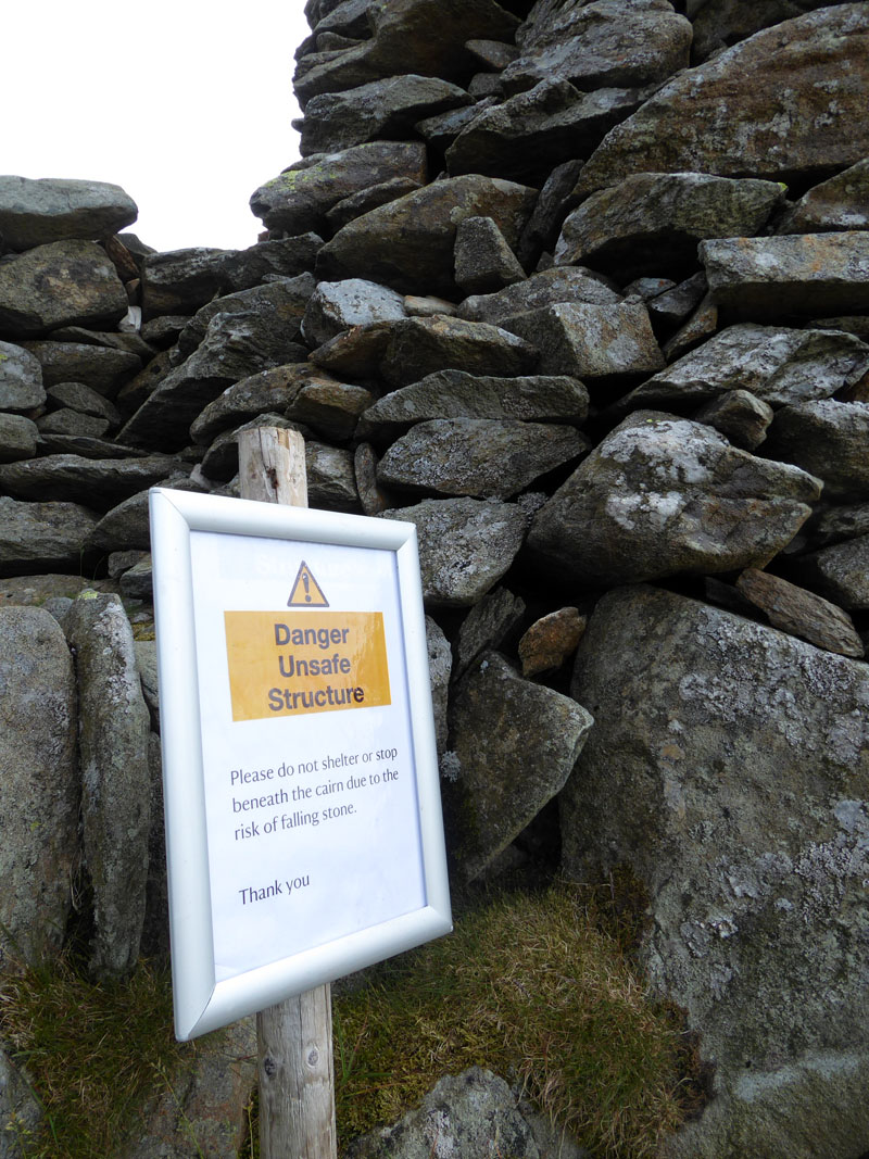 Warning Sign Thornthwaite Crag