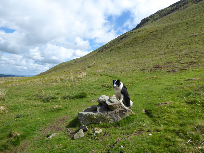 Cairn on boulder