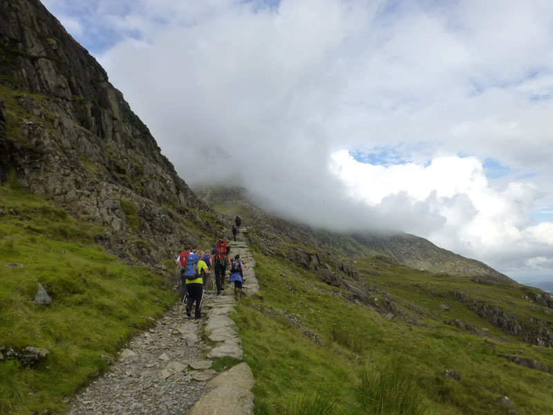 Walkers on Pyg Track