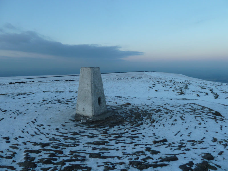 Pendle in snow