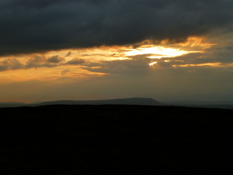 Pendle Sunset from Widdop Moor