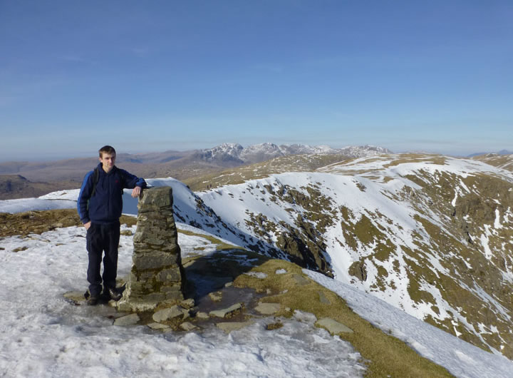 Andrew on Coniston Old Man