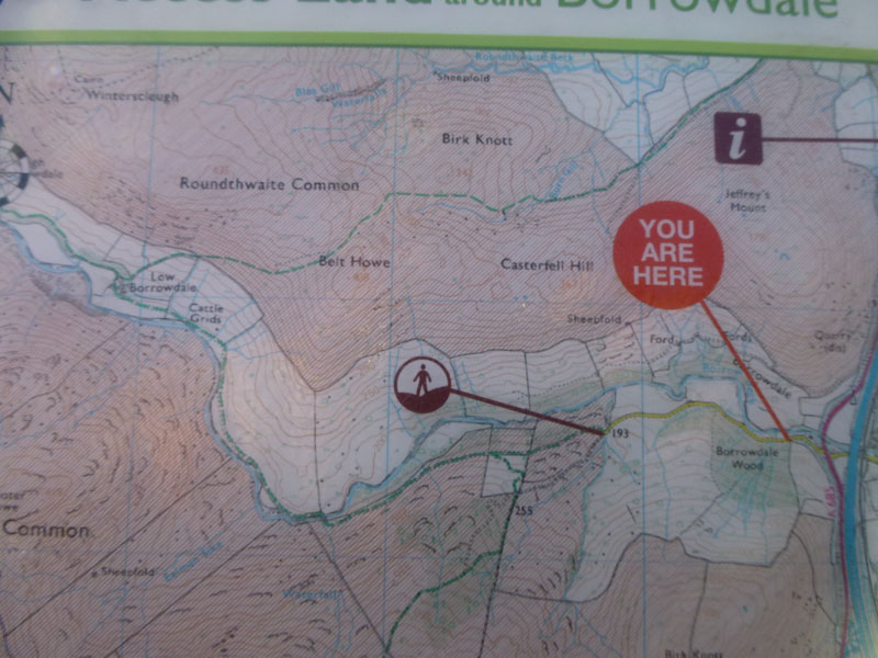 Route Map for Borrowdale