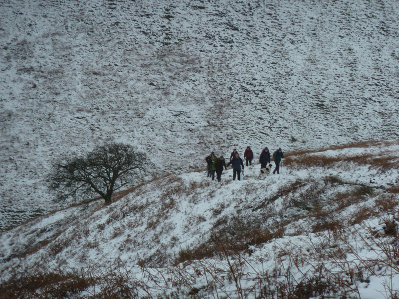 Walkers at Boar Clough